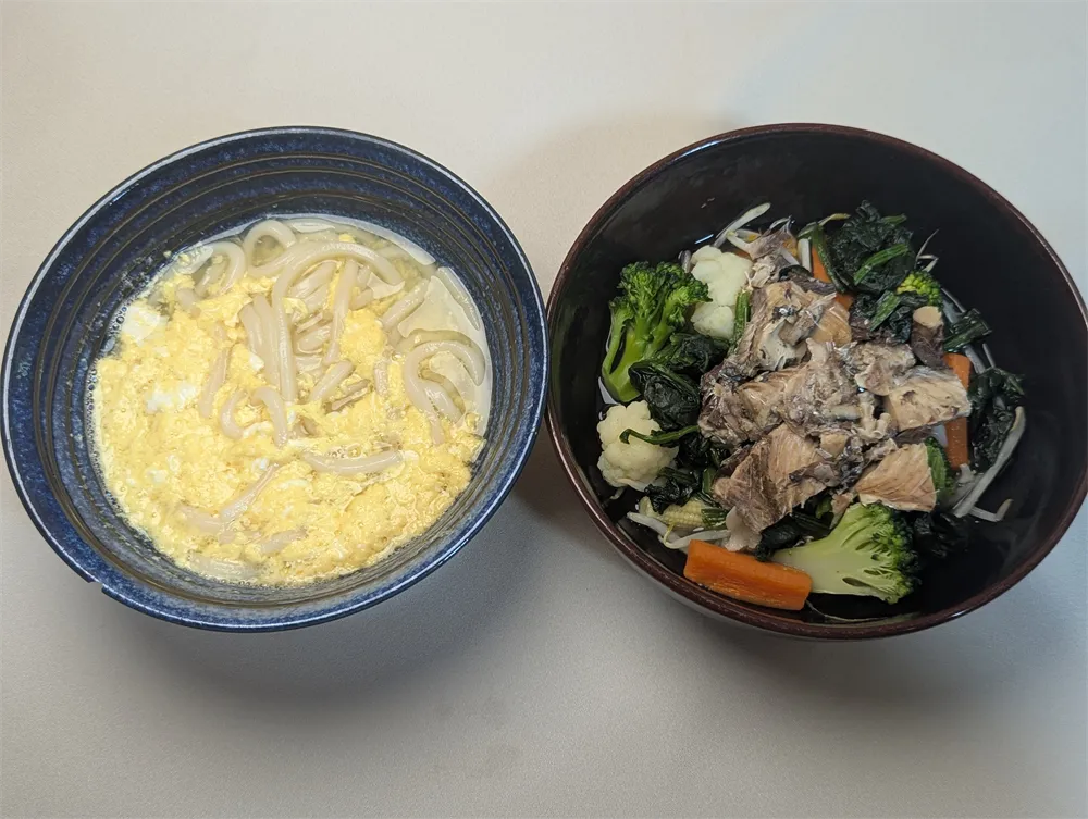 回復食夕ｰサバ缶の野菜蒸し (1)